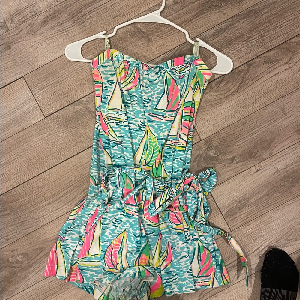 Lily Pulitzer strapless romper